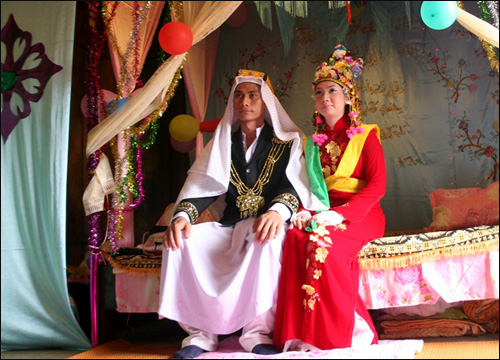 A Cham wedding ceremony